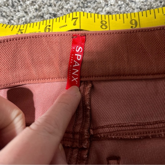Spanx Size Medium Red Orange Jean-ish Ankle Leggings Flawed- See Note - Picture 7 of 10